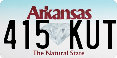 AR license plate 415KUT