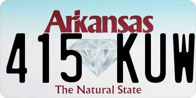 AR license plate 415KUW