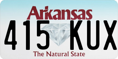 AR license plate 415KUX