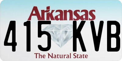 AR license plate 415KVB