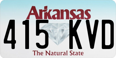 AR license plate 415KVD