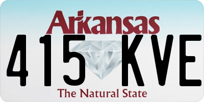 AR license plate 415KVE
