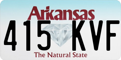 AR license plate 415KVF