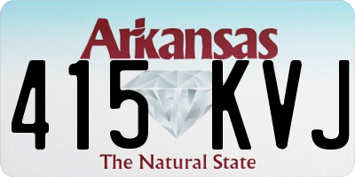 AR license plate 415KVJ