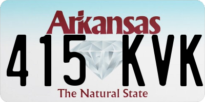 AR license plate 415KVK