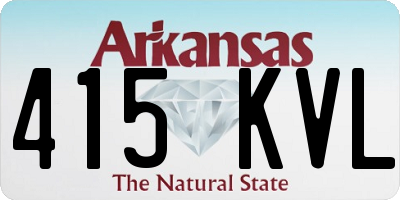 AR license plate 415KVL
