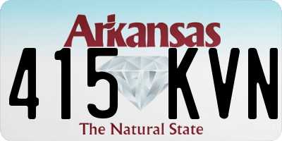 AR license plate 415KVN