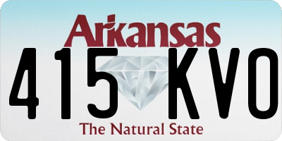 AR license plate 415KVO