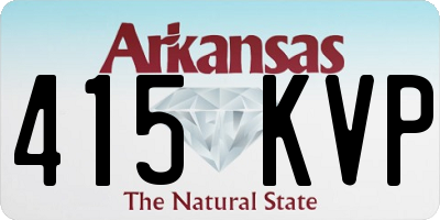 AR license plate 415KVP