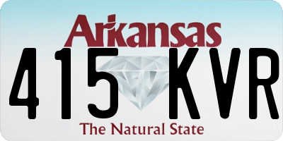 AR license plate 415KVR