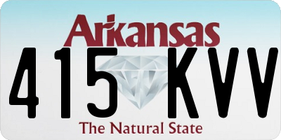 AR license plate 415KVV