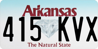 AR license plate 415KVX