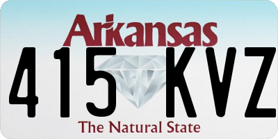AR license plate 415KVZ