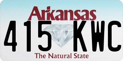 AR license plate 415KWC