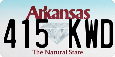 AR license plate 415KWD