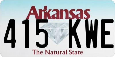 AR license plate 415KWE