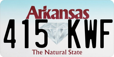 AR license plate 415KWF