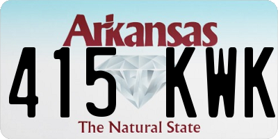 AR license plate 415KWK