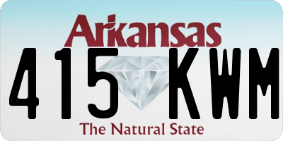AR license plate 415KWM
