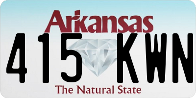AR license plate 415KWN