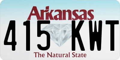 AR license plate 415KWT
