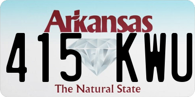 AR license plate 415KWU