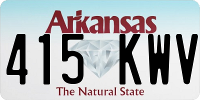 AR license plate 415KWV