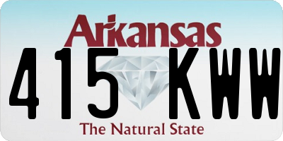 AR license plate 415KWW