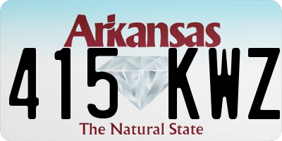 AR license plate 415KWZ