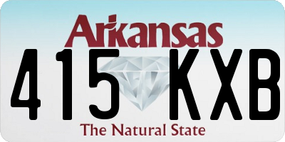 AR license plate 415KXB