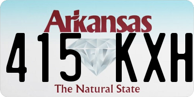 AR license plate 415KXH
