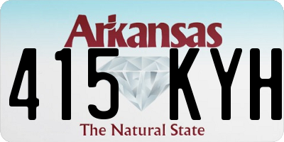 AR license plate 415KYH