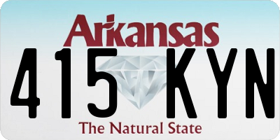 AR license plate 415KYN
