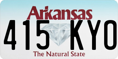 AR license plate 415KYO