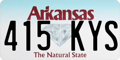 AR license plate 415KYS