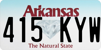 AR license plate 415KYW