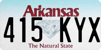 AR license plate 415KYX