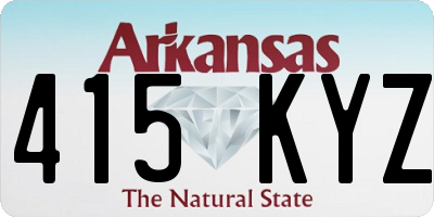 AR license plate 415KYZ