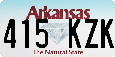AR license plate 415KZK