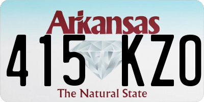 AR license plate 415KZO