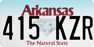 AR license plate 415KZR
