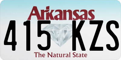 AR license plate 415KZS