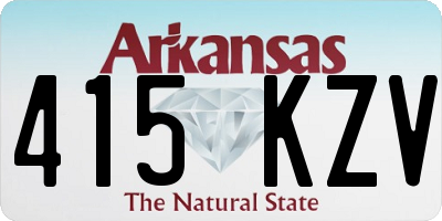 AR license plate 415KZV