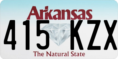 AR license plate 415KZX