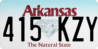 AR license plate 415KZY