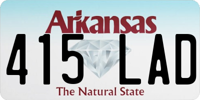 AR license plate 415LAD