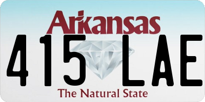 AR license plate 415LAE