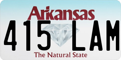 AR license plate 415LAM
