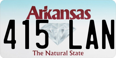 AR license plate 415LAN