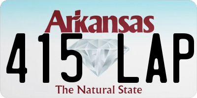 AR license plate 415LAP